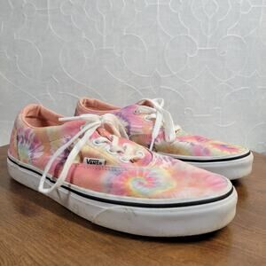 Vans Womens Doheny Shoes 7.5 Pink Tie Dye Low Top Lace Up Casual Sneakers 721356